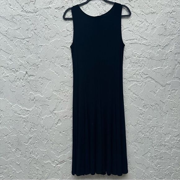 CHICO’s Travelers Dress Women Size 8 Slinky Sleeveless Casual Evening Stretch - Picture 4 of 7